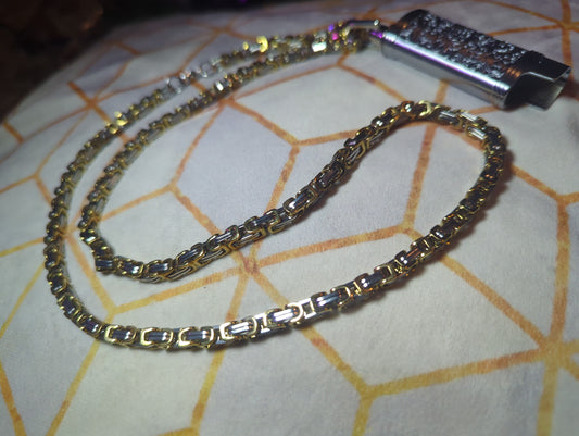 Silver and gold LitChain